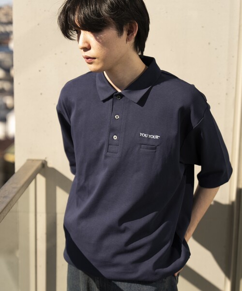 FREAK'S STORE（フリークスストア）の「限定展開 YOU YOUR/ユーユアー ワンポイントロゴ ポロシャツ（ポロシャツ・メンズ・ブラック/ネイビー・LARGE/SMALL/MEDIUM）」の22枚目の写真