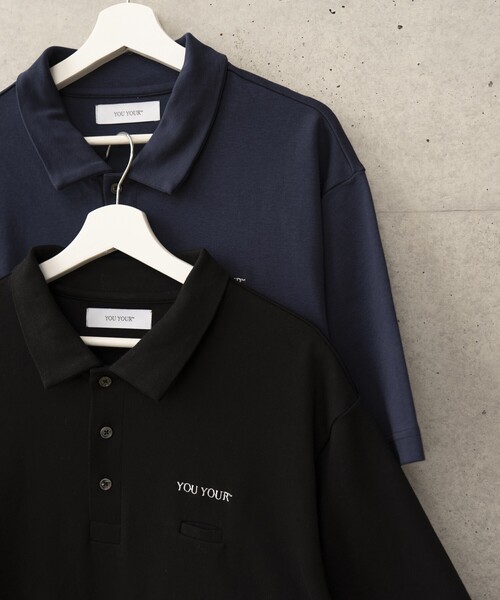 FREAK'S STORE（フリークスストア）の「限定展開 YOU YOUR/ユーユアー ワンポイントロゴ ポロシャツ（ポロシャツ・メンズ・ブラック/ネイビー・LARGE/SMALL/MEDIUM）」の5枚目の写真
