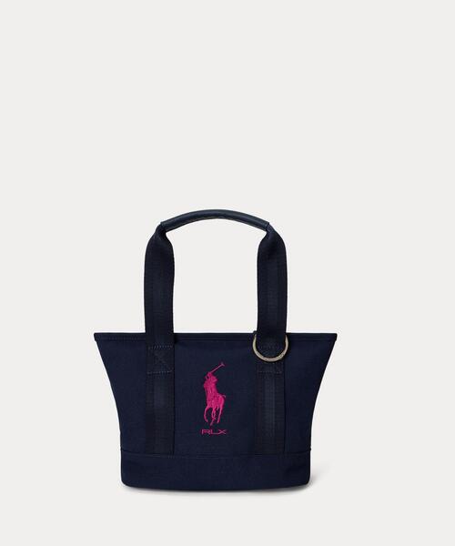 【ゆきんこ】/thoroughbredサラブレットネイビー/巾着Lサイズショル Big Pony ゴルフ カート ポーチ（ゴルフグッズ）｜RLX GOLF（アール