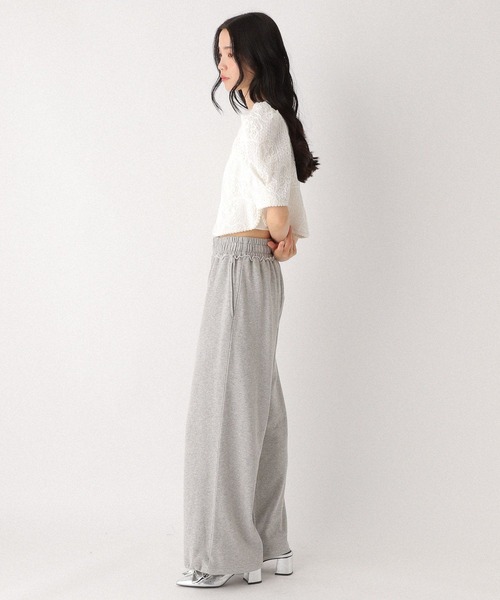 Heather（ヘザー）の「ショート刺繍ジャケット（半袖）　490867（ノーカラージャケット・レディース・ブラック/オフホワイト・FREE）」の8枚目の写真