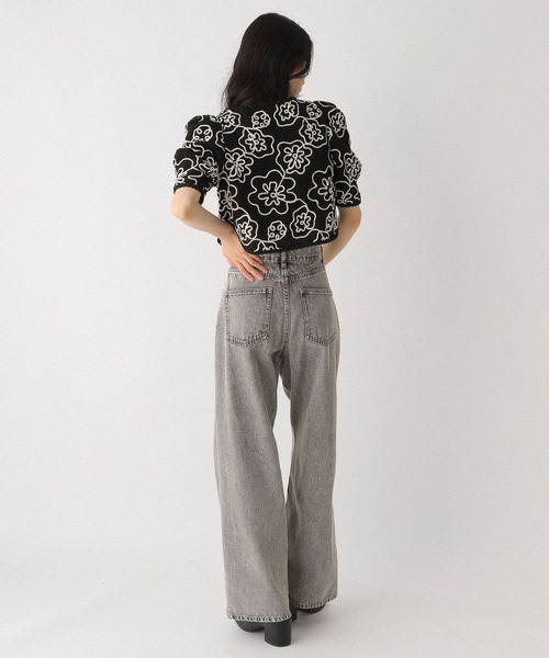 Heather（ヘザー）の「ショート刺繍ジャケット（半袖）　490867（ノーカラージャケット・レディース・ブラック/オフホワイト・FREE）」の19枚目の写真