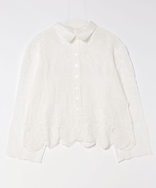 apres jour clair(アプレジュールクレア)の「【apres jour clair】レースデザインシアーシャツ(シャツ/ブラウス・レディース・アイボリー/オフホワイト・フリー)」の19枚目の写真
