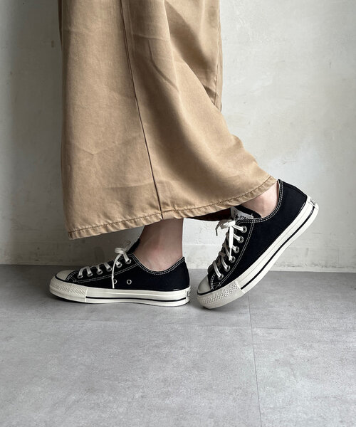 DouDou（ドゥドゥ）の「【CONVERSE/コンバース】ALLSTAR US OX（スニーカー・レディース・ホワイト/ブラック・23.5cm/24cm/24.5cm）」の2枚目の写真