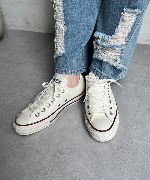 DouDou（ドゥドゥ）の「【CONVERSE/コンバース】ALLSTAR US OX（スニーカー・レディース・ホワイト/ブラック・23.5cm/24cm/24.5cm）」の4枚目の写真