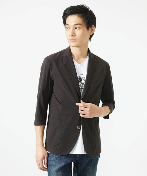 ジャケット・アウター MICHEL KLEIN 定番人気]2WAYストレッチダウンミドルコート （ダウンジャケット