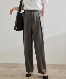 ROPE' | 【WEB・一部店舗限定】ブライトハンマーサテンテーパードパンツ/洗える(その他パンツ)