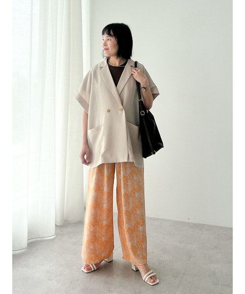 Green　Parks（グリーンパークス）の「柄イージーパンツⅠ(ワイド)（その他パンツ・レディース・オレンジ/グリーン系その他3/グリーン/ブルー・FREE）」の12枚目の写真