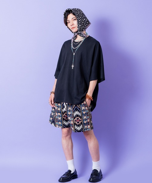 a.p.o.v.(エーピーオービー)の「a.p.o.v. オーバーサイズスウェットドルマンTシャツ(Tシャツ/カットソー・メンズ・ピンク/ベージュ/アイボリー/ブラック・ONESIZE)」の8枚目の写真