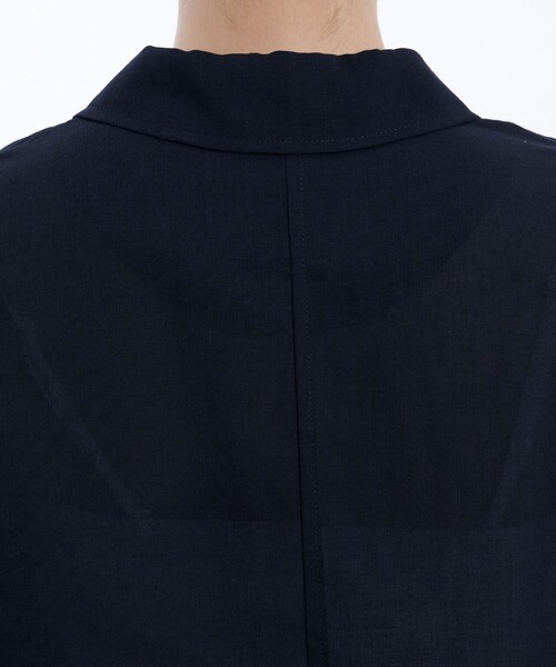 PUBLIC TOKYO（パブリックトウキョウ）の「リネンブレンドライトブルゾン（ブルゾン・レディース・ブラック/ブラウン・FREE）」の4枚目の写真