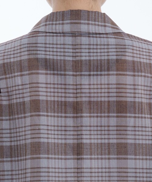 PUBLIC TOKYO（パブリックトウキョウ）の「リネンブレンドライトブルゾン（ブルゾン・レディース・ブラック/ブラウン・FREE）」の9枚目の写真