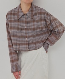 リネンブレンドライトブルゾン