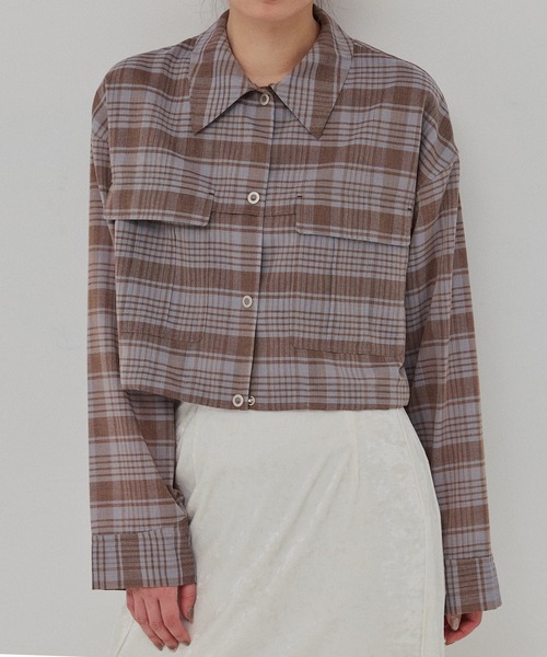 PUBLIC TOKYO（パブリックトウキョウ）の「リネンブレンドライトブルゾン（ブルゾン・レディース・ブラック/ブラウン・FREE）」の20枚目の写真