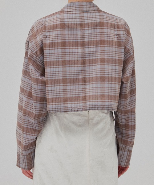 PUBLIC TOKYO（パブリックトウキョウ）の「リネンブレンドライトブルゾン（ブルゾン・レディース・ブラック/ブラウン・FREE）」の22枚目の写真