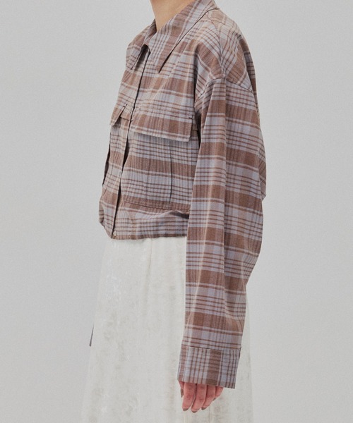 PUBLIC TOKYO（パブリックトウキョウ）の「リネンブレンドライトブルゾン（ブルゾン・レディース・ブラック/ブラウン・FREE）」の21枚目の写真