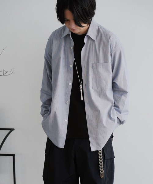 WYM LIDNM（ウィム バイ リドム）の「長袖シャツ（シャツ/ブラウス・メンズ・グレー・S）」の8枚目の写真