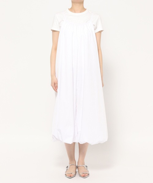 LOWRYS FARM(ローリーズファーム)の「バルーンキャミワンピース 289954(ワンピース・レディース・オフホワイト/ブラック・FREE)」の3枚目の写真