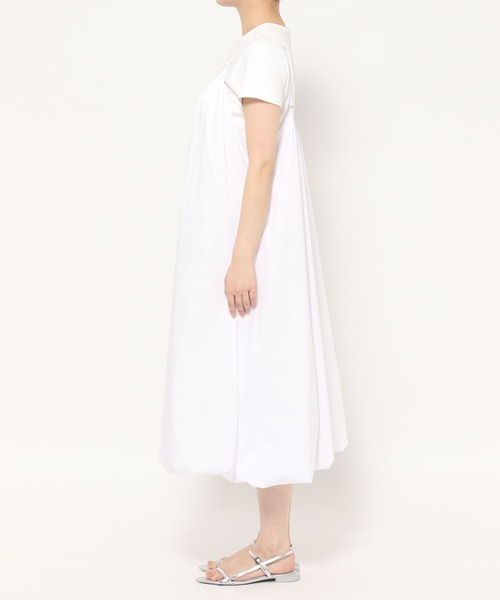 LOWRYS FARM(ローリーズファーム)の「バルーンキャミワンピース 289954(ワンピース・レディース・オフホワイト/ブラック・FREE)」の4枚目の写真