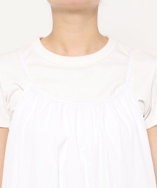 LOWRYS FARM(ローリーズファーム)の「バルーンキャミワンピース 289954(ワンピース・レディース・オフホワイト/ブラック・FREE)」の6枚目の写真