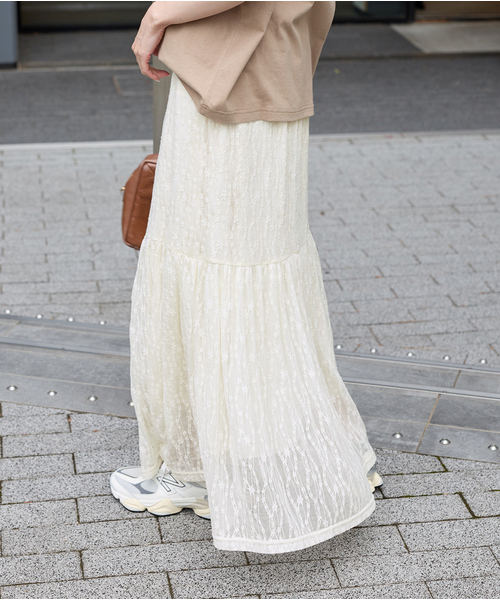 JOURNAL STANDARD(ジャーナルスタンダード)の「《追加2》ストレッチレーススカート(スカート・レディース・ブラック/アイボリー・FREE)」の14枚目の写真