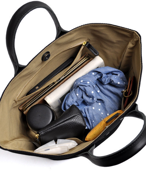 CLEDRAN（クレドラン）の「【軽量 帆布】CL3548 GRAN TOTE マルシェバッグ（トートバッグ・レディース・ナチュラル/ブラック/ベージュ・FREE）」の15枚目の写真