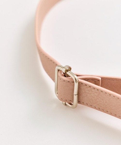 OLIVE des OLIVE(オリーブデオリーブ)の「スタッズ付きシャーリングバッグ(ショルダーバッグ・レディース・グレー/ピンク/アイボリー・FREE)」の12枚目の写真