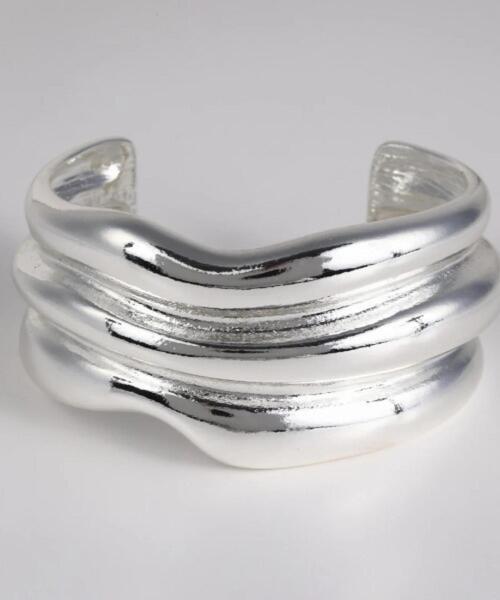 Nothing And Others(ナッシングアンドアザーズ)の「Nothing And Others/ナッシングアンドアザーズ/New Wave Bangle(バングル/リストバンド・レディース・シルバー・F)」の4枚目の写真