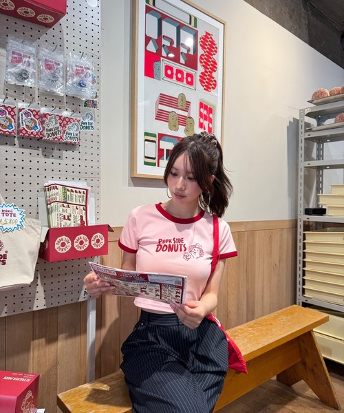 セール】【Cafeコラボ】【PARK SIDE DONUTS】Tシャツ（Tシャツ