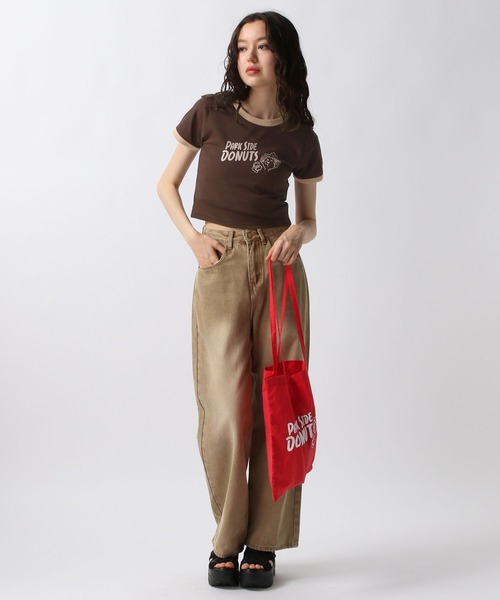 FOREVER 21(フォーエバー トゥエンティーワン)の「【Cafeコラボ】【PARK SIDE DONUTS】Tシャツ(Tシャツ/カットソー・レディース・ブラウン/ピンク・FREE)」の17枚目の写真