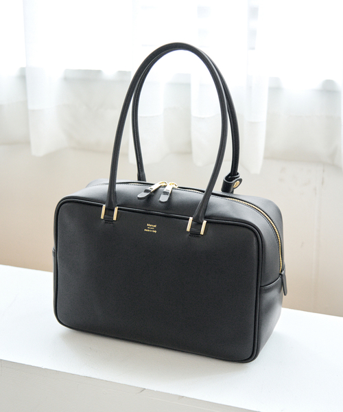 IENA（イエナ）の「Manuel MILANO/マニュエルミラノ LEATHER BOSTON ボストンバッグ（ボストンバッグ・レディース・ブラック・FREE）」の20枚目の写真