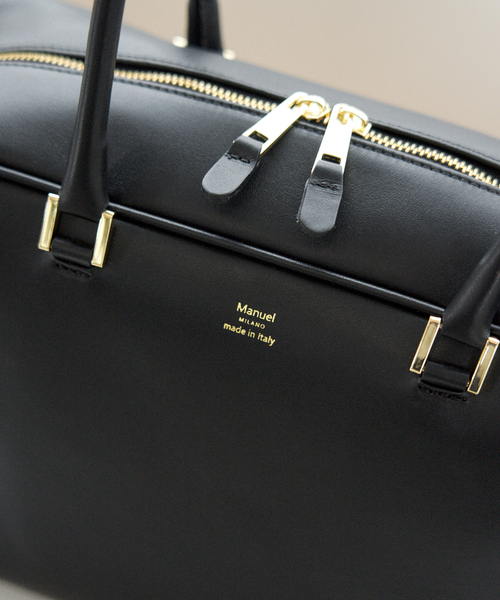 IENA（イエナ）の「Manuel MILANO/マニュエルミラノ LEATHER BOSTON ボストンバッグ（ボストンバッグ・レディース・ブラック・FREE）」の19枚目の写真