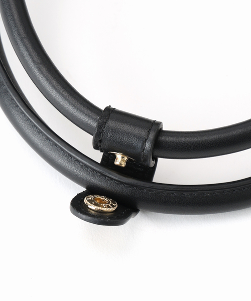 IENA（イエナ）の「Manuel MILANO/マニュエルミラノ LEATHER BOSTON ボストンバッグ（ボストンバッグ・レディース・ブラック・FREE）」の8枚目の写真