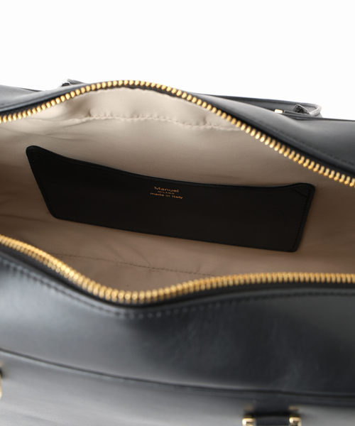 IENA（イエナ）の「Manuel MILANO/マニュエルミラノ LEATHER BOSTON ボストンバッグ（ボストンバッグ・レディース・ブラック・FREE）」の5枚目の写真