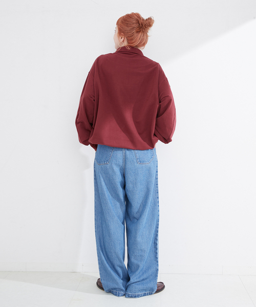 B.C STOCK(ベーセーストック)の「【Deux Allures/ドゥ アリュール】ダブルカラースウェットシャツ(スウェット・メンズ・ボルドー/チャコールグレー/ネイビー・FREE)」の21枚目の写真