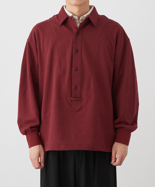 B.C STOCK(ベーセーストック)の「【Deux Allures/ドゥ アリュール】ダブルカラースウェットシャツ(スウェット・メンズ・ボルドー/チャコールグレー/ネイビー・FREE)」の7枚目の写真