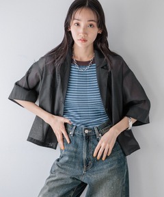 ジャケット・アウター MIX ANIMAL SHORT KNIT TOP セール】MIX ANIMAL SHORT KNIT TOP（ニット/セーター）｜Ameri