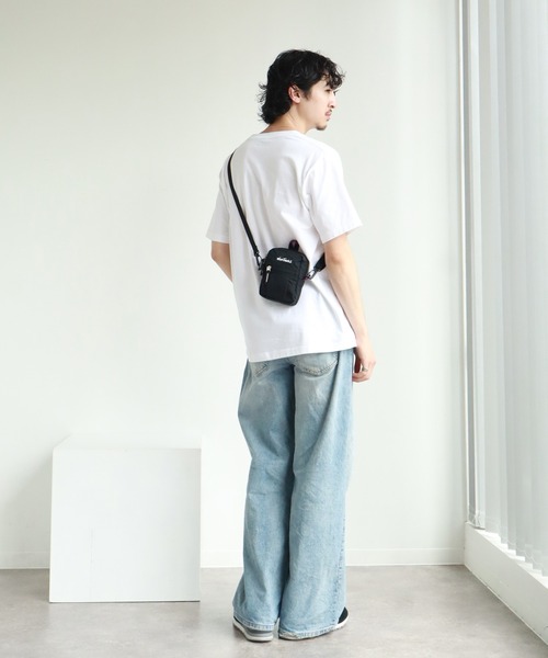 WILD THINGS(ワイルドシングス)の「【WILD THINGS/ワイルドシングス】DELFY fabric ミニショルダーバッグ/ポーチ(ショルダーバッグ・メンズ・グレー/ブラック/ターコイズブルー/ベージュ・FREE)」の12枚目の写真