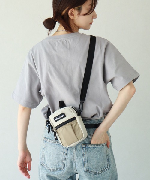 WILD THINGS(ワイルドシングス)の「【WILD THINGS/ワイルドシングス】DELFY fabric ミニショルダーバッグ/ポーチ(ショルダーバッグ・メンズ・グレー/ブラック/ターコイズブルー/ベージュ・FREE)」の20枚目の写真