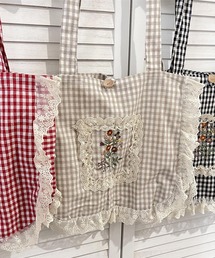 aimoha（アイモハ）の「レースフリル刺繍トートバッグ（トートバッグ）」
