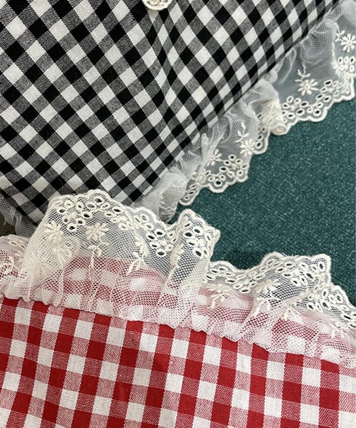aimoha(アイモハ)の「レースフリル刺繍トートバッグ(トートバッグ・レディース・レッド/ブラック/ホワイト/ベージュ・FREE)」の18枚目の写真