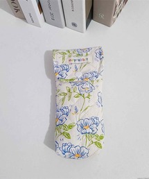 TONE SELECT GOODS(トーンセレクトグッズ)のLiaa/キルティング 花柄 ハート柄 メガネペンケース A18665(ペン類)