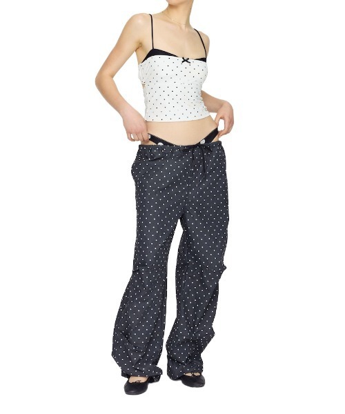 GLOWNY(グロウニ―)の「SUMMER TIME PARACHUTE PANTS(その他パンツ・レディース・ブラック/ホワイト系その他/ホワイト・SMALL/LARGE/MEDIUM)」の18枚目の写真