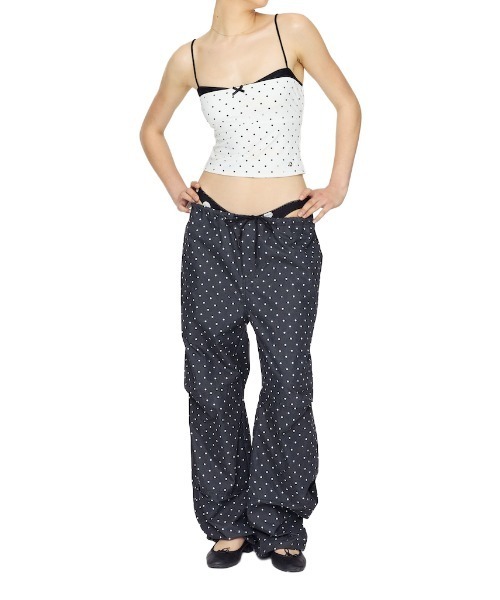 GLOWNY(グロウニ―)の「SUMMER TIME PARACHUTE PANTS(その他パンツ・レディース・ブラック/ホワイト系その他/ホワイト・SMALL/LARGE/MEDIUM)」の21枚目の写真