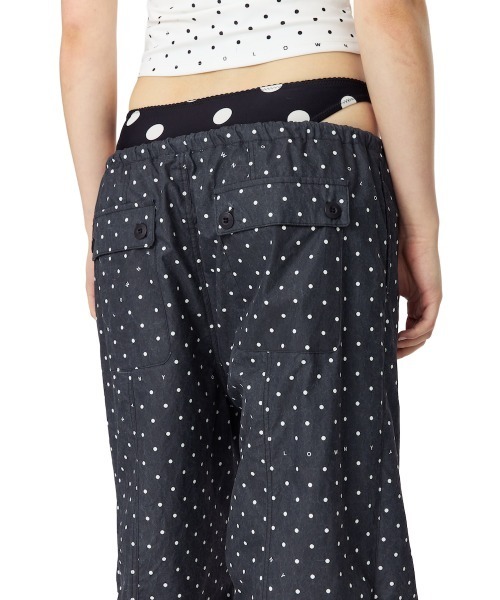 ★GLOWNY★SUMMER TIME PARACHUTE PANTS (DOTTY MAZE)★正規品 GLOWNY グロウニー SS25 SUMMER TIME PARACHUTE PANTS / DOTTY