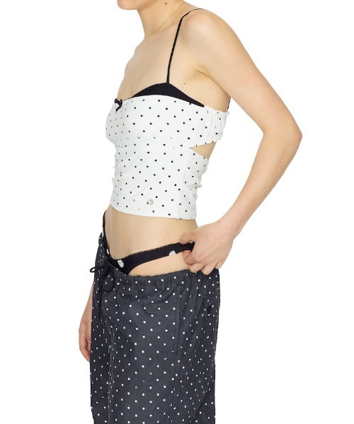 GLOWNY(グロウニ―)の「SUMMER TIME PARACHUTE PANTS(その他パンツ・レディース・ブラック/ホワイト系その他/ホワイト・SMALL/LARGE/MEDIUM)」の22枚目の写真