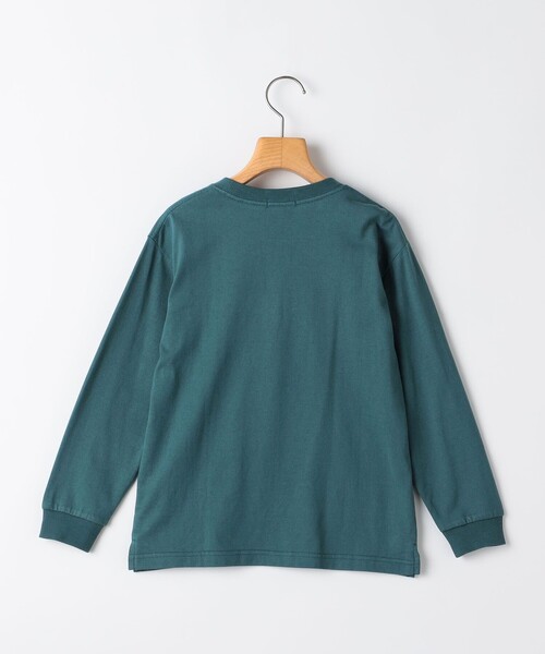 SHIPS(シップス)の「SHIPS KIDS:140~160cm/刺繍 ロゴ ロングスリーブ Tシャツ(Tシャツ/カットソー・キッズ・グリーン/ブラック/オフホワイト・160/150/140)」の4枚目の写真