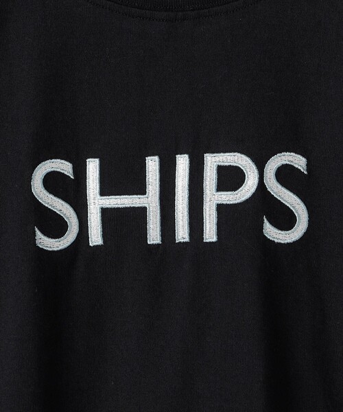 SHIPS(シップス)の「SHIPS KIDS:140~160cm/刺繍 ロゴ ロングスリーブ Tシャツ(Tシャツ/カットソー・キッズ・グリーン/ブラック/オフホワイト・160/150/140)」の9枚目の写真