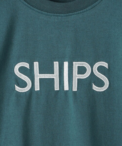 SHIPS(シップス)の「SHIPS KIDS:140~160cm/刺繍 ロゴ ロングスリーブ Tシャツ(Tシャツ/カットソー・キッズ・グリーン/ブラック/オフホワイト・160/150/140)」の10枚目の写真