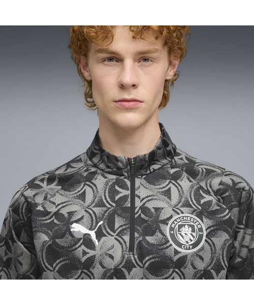 PUMA（プーマ）の「PUMA プーマ メンズ 2025-26 マンチェスターシティ FC プレマッチ クォーター（Tシャツ/カットソー・メンズ・ブラック/グリーン系その他7/グリーン系その他6・LARGE/MEDIUM/SMALL/X-LARGE/X-SMALL）」の16枚目の写真