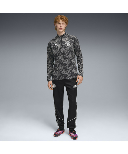 PUMA（プーマ）の「PUMA プーマ メンズ 2025-26 マンチェスターシティ FC プレマッチ クォーター（Tシャツ/カットソー・メンズ・ブラック/グリーン系その他7/グリーン系その他6・LARGE/MEDIUM/SMALL/X-LARGE/X-SMALL）」の17枚目の写真