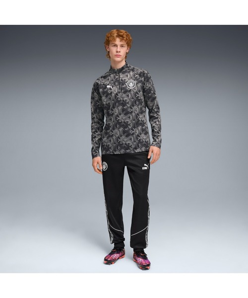 PUMA（プーマ）の「PUMA プーマ メンズ 2025-26 マンチェスターシティ FC プレマッチ クォーター（Tシャツ/カットソー・メンズ・ブラック/グリーン系その他7/グリーン系その他6・LARGE/MEDIUM/SMALL/X-LARGE/X-SMALL）」の5枚目の写真